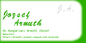 jozsef armuth business card