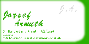 jozsef armuth business card